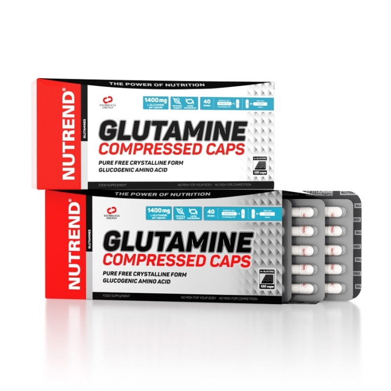 Nutrend - Glutamine CompressedCaps, 120 Caps