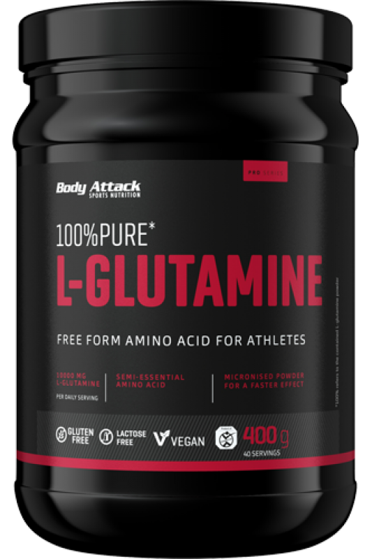 Body Attack 100% Pure L-Glutamine 400g