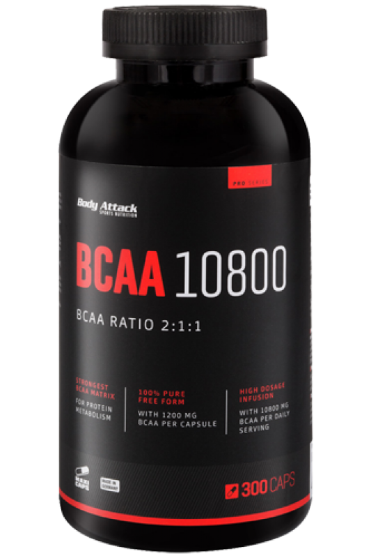 Body Attack BCAA 10800, 300 Kapseln