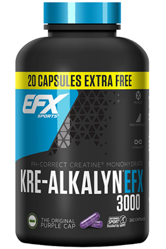 EFX Kre-Alkalyn 3000 - 260 Caps